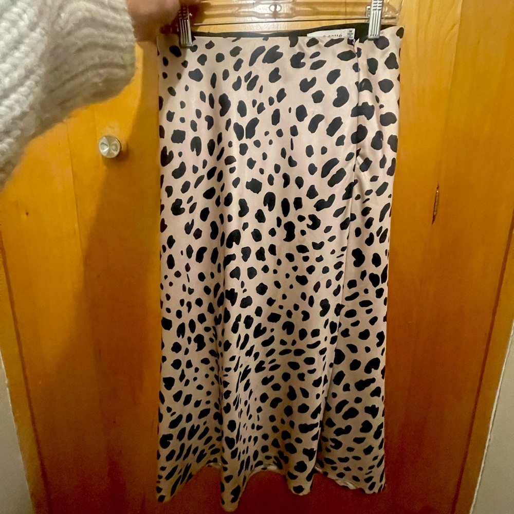 Leopard maxi skirt